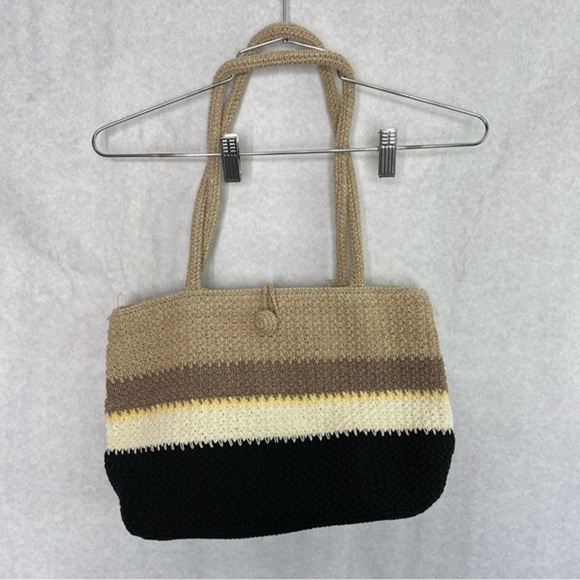 Liz Claiborne Crochet Knit Shoulder Bag Purse - Picture 1 of 10